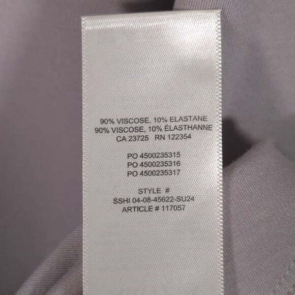 Aritzia‎ Wilfred Goodlux Bloomsbury Mini Dress MEDIUM Ruffled Gray Sleeveless - Picture 11 of 11